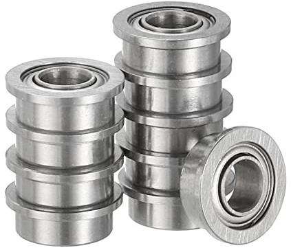 Kozelo 10Stk MF63ZZ Geflanscht Kugel Lager - [3x6x2.5mm] Ersatz Rad Kugellager für Schubkarre Rasenmäher Handwagen Achse Verwendung Chrom Stahl ABEC-3