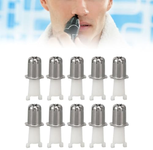 Nasenhaartrimmer Nasenhaartrimmer, Nasenhaarschneider Ersatzklinge Nasenschneider Ersatzklingen Trimmerkopf Ersatz 10 Stück Haarschneidekopf Präzise Haarschneider Nasenhaare Universal