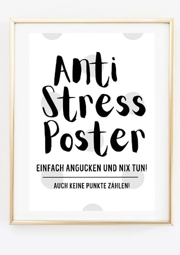 Amizou DIN A4 Kunstdruck ohne Rahmen - Lustiger Spruch | Anti Stress Poster, Büro Arbeit Entspannung, Typographie, Wandkunst