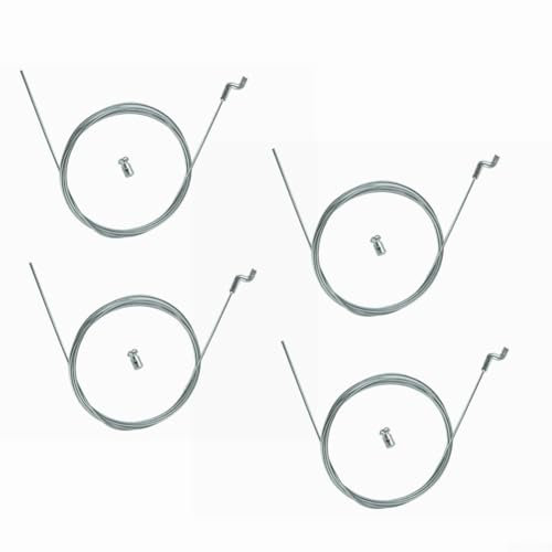 QOXEZY Cavo acceleratore per tosaerba, gancio a Z, cavo di controllo del motore per tosaerba e treno, cavo dell'acceleratore, per la maggior parte delle macchine da giardino motorizzate (4 pezzi)