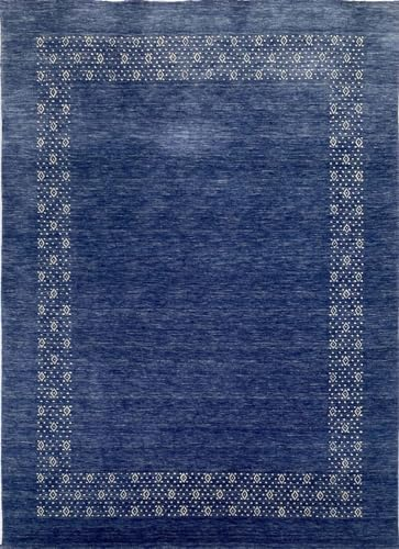 Lila Teppich 100% Wolle 170x240 cm Handgewebt Gabbeh Orientteppich ac10