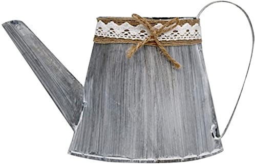 YXUANYZNB Metal Watering Can Vase Flower Pot Vintage Farmhouse Flower Container Metal Tin Planters Pot for Home Garden Decor
