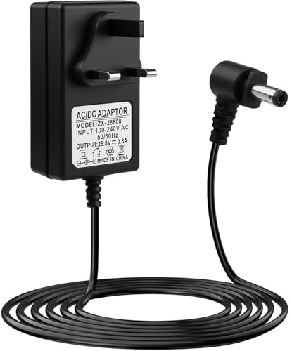 28.8V Battery Charger Compatible with Shark Vacuum Cleaner IF251 IF281 IF200 IF201 IF202 IF250 IF285, 0.8A 25W Power Supply Adapter 5.9FT for IC205 IF203Q IF281 IF282 IZ251 IF200UKT IZ201UKT IZ202UKT