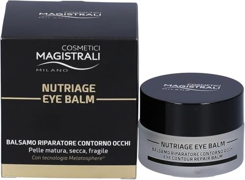 Cosmetici Magistrali Nutriage Eye Balm Balsamo Riparatore Contorno Occhi con riduzione delle rughe e pelle luminosa - Trattamento nutriente antiage antirughe nutriente, decongestionante e lenitiva
