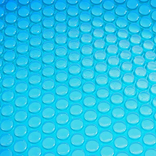 Pool-Abdeckung Wärmeplane Abdeckplane Solarplane Solarabdeckung, Stärke: 400 µm - oval 7,31x3,65m blau