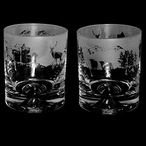 Animo Verre à whisky Motif paysage écossais