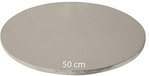 Tortenplatte/Cake Board Rund Silber 50 cm