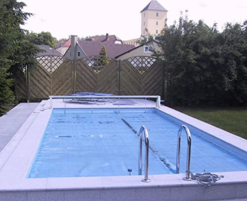SPIRATO Solarnoppenfolie Blau 400mic Solarplane Pool Abdeckung 700 x 350 cm Rechteck