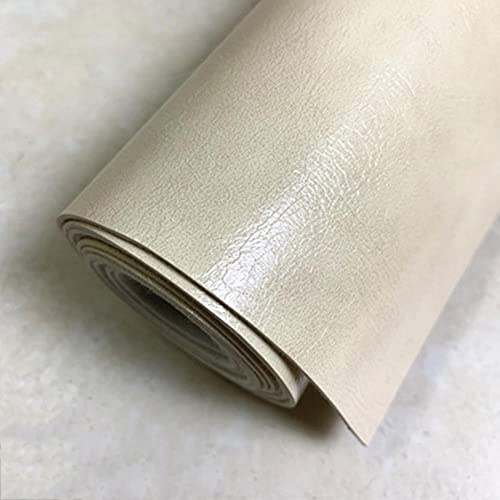 WYLNEP Patch Autocollant Cuir Beige, 1 Patch de Réparation en Cuir PU Patch de Réparation Kit Premiers Soins pour Canapé de Siège de Voiture Meubles Vestes Sac À Main 50X138CM