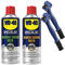 StickerLab WD-40 Specialist Moto - Wartungs-Set für Motorradketten mit 1 x Kettenreiniger 400 ml, 1 x Kettenfett 400 ml und 2 x Kettenbürste