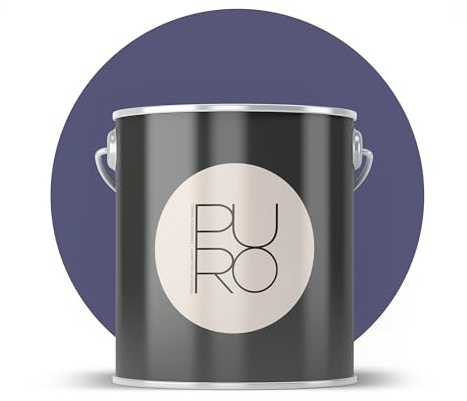 Livingwalls PURO Premium Wandfarbe c2005 - Malerfarbe für Wohnräume und Arbeitszimmer mit sehr hoher Deckkraft - matte hochwertige in Violett - 1l