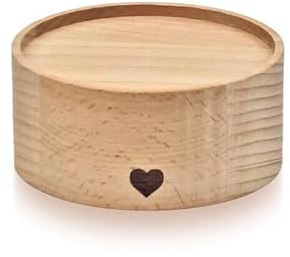 kerzilein Kerzenhalter HOLZBLOCK klein, naturbelassenes Holz, 6,5cm, für Stumpenkerzen - passend für kerzilein Flämmchen