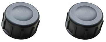 PP Gewindefitting Schwarz PN10 Fittings Endkappe Gewindekappe mit Innengewinde verschieden Größen 2 Stück (1 Zoll)