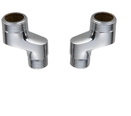 BiaoTeng S-Anschluss Wandarmatur Klauenfuß-Duscharmatur Adapter Wandmontage Duscharmatur Messing Exzenter Anschluss 1/2 - 3/4, A