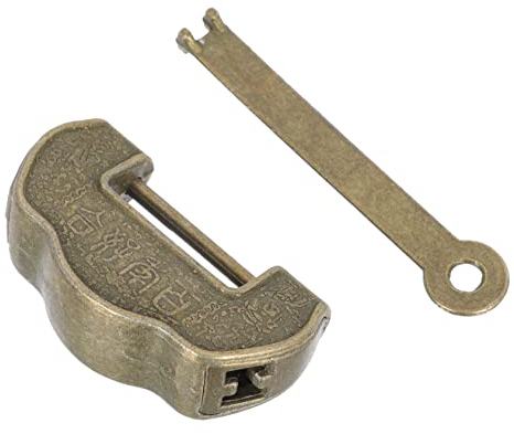BESTonZON 3stücke Vintage Padlock Für Schmuckboxen Antikes Design Für Kosmetik Und Aufbewahrungsboxen Und Einfach Zu Bedienen