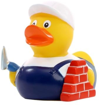 Maurer ? Quietscheente - Badeente - ca. 8 cm gross