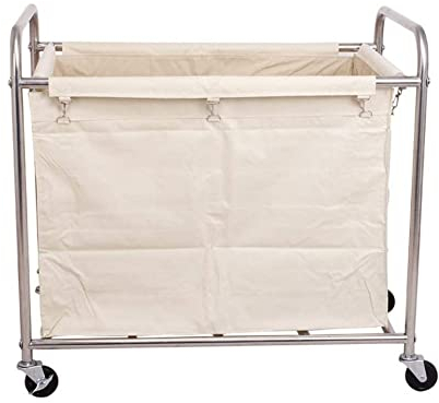 Carro multiusos para vehículos utilitarios de cocina con marco de acero duradero, carrito de almacenamiento versátil con ruedas y portavasos de agua extraíble