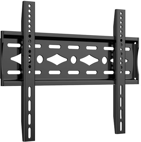 JXMTSPW Fixed TV Wall Bracket Fit Most 26-63 inchs LED/LCD/OLED Flat&Curved TVs Low Profile Fixed Television Wall Mount VESA 75x75mm to 400x400mm Up to 50KG 32 36 38 42 55 Universal TV Mount
