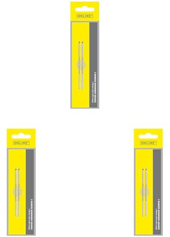 Online Schreibgeräte 40014/3 - Miniminen für Mehrfarbschreiber und Original Online Schreibgeräte Kugelschreiber, Strichstärke B (Breit) Schreibfarbe Orange, 2 Stück (Packung mit 3)