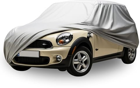 HBCOLLECTION bâche Voiture extérieur Respirante et imperméable Housse de Protection Anti UV, Anti Rayure, Contre la Pluie, Le Soleil, la poussière avec Zip