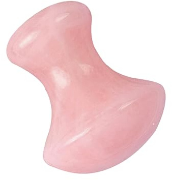 Rosa Pilz Massagestein mit Schabfunktion, Glattes Design, 1 Stück | Massagewerkzeug für Kopf, Triggerpunkt Lösung, Tiefe Linderung, Fördert Zirkulation, Passend als Head Spa Zubehör