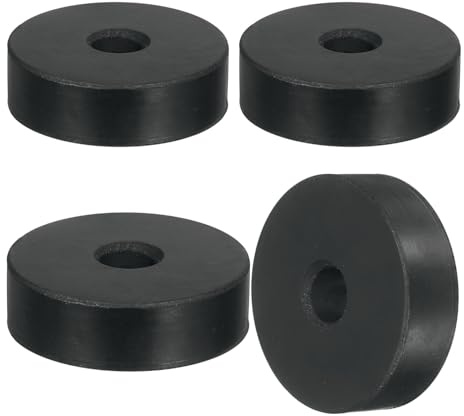 QUARKZMAN 4 Piezas de Espaciador de Goma Gruesa, 2 pulgadas de diámetro exterior x 1/2 pulgada de diámetro interior x 9/16 pulgadas de grosor