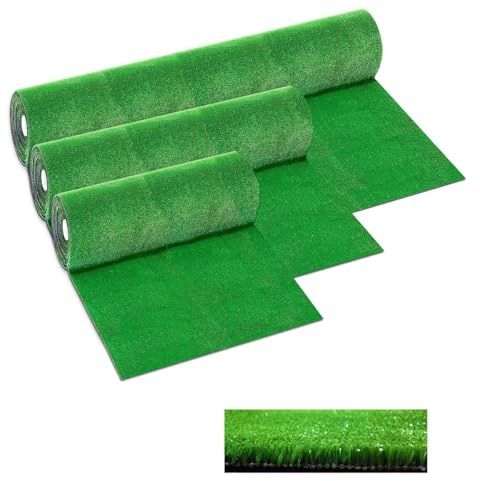 Hierba sintética de 7 mm drenante en 50 tamaños de césped verde sintético artificial recortable rollo 2 x 30 m