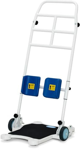 MCombo Patient Lift Transfer Chair, Transferred Lift Wheelchair, Standing Aid, Mobility Aids for Elderly Handicapped, Patient Transport for Home, Stand Assist Lift for Hospital Use STA454 (Blue)