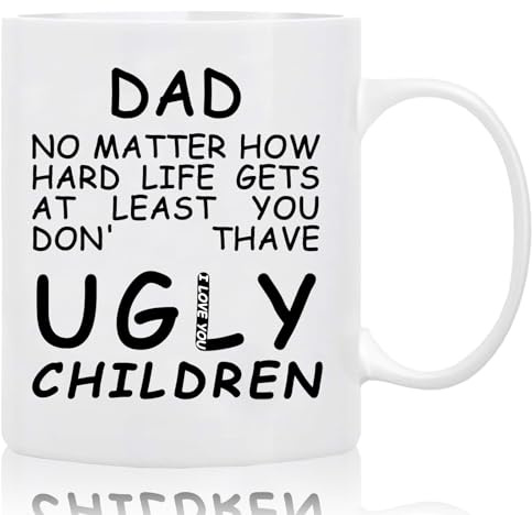 YANJINGSHE Funny Coffee Mug 330ml - Birthday Gift for Dad Grandpa, Father's Day Present from Daughter Son, Christmas for Him