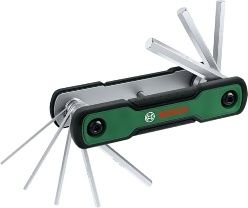 Bosch Set de llaves hexagonales plegables 8 en 1 (Accesorios Herramientas Manuales)