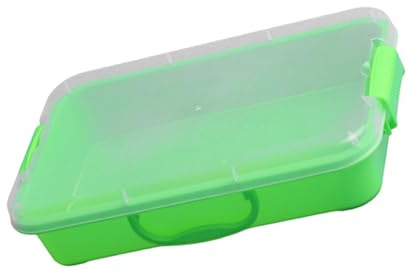 Psdndeww Bac à sable portable multicolore empilable avec couvercle pour le rangement sensoriel de jeux sensoriels, organiseurs d'art de sable pour enfants