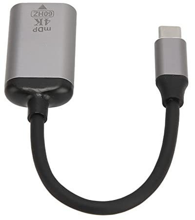 Adaptador USB C a DisplayPort 4K 60Hz Cable Mini Portátil de Aleación de Aluminio para Teléfonos PC Adaptador USB C a Mini para Monitores Portátiles