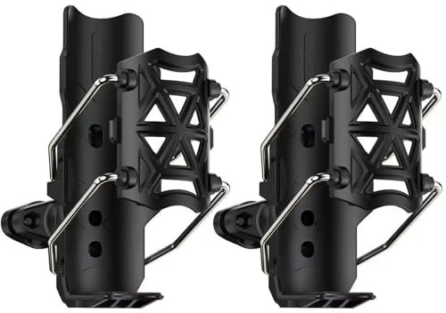2 Pezzo Portaborraccia per Bici in PC, Antigraffio e Durevole, Universale Regolabile per MTB Bici Pieghevole Bicicletta da Strada, Nero, per biciclette e moto (con accessori)