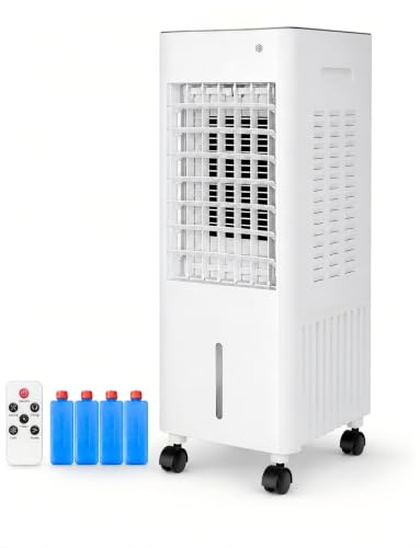 YCKJXSMA Climatizzatore mobile senza tubo, 4-in-1 (Bianco, 12L)