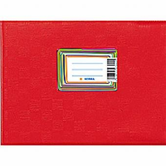 HERMA Buchumschlag A5 Quer Rot, Polypropylen (PP), Liefermenge = 25