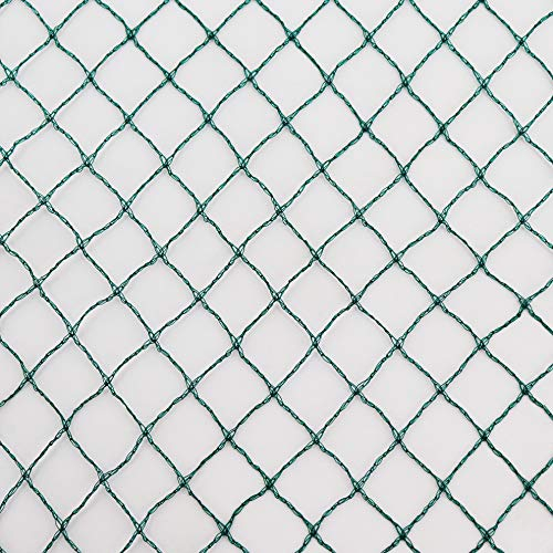 Vielseitiges Teichnetz 25m x 8m grün 17mm x 17mm Masche I Aquagart Laubschutznetz Teich Abdecknetz Vogelschutznetz Gartennetz Reiherschutz Beet-Netz Laubnetz Schutznetz Teichabdeckung