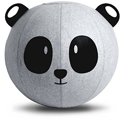 Vivora Niko Children's Anti Burst Inflatable 18 Inch Spherical Bounce Exercise Ball Ergonomic Chair, Panda Bear