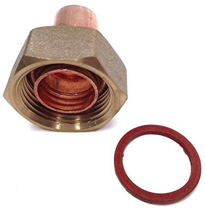 End Feed Straight Tap Connector - 15mm x 3/4 BSP - Pack of 2