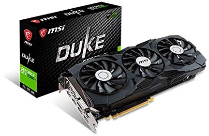 MSI GTX 1080 Ti Duke 11G OC Graphics Card Nvidia GeForce GTX 1080 Ti 1645MHz 11GB