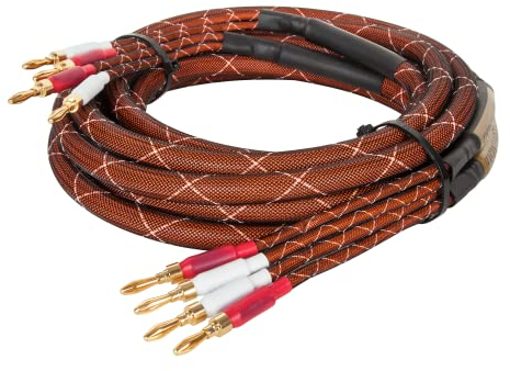 Cavo per altoparlante 3.0 Krüger&Matz, connettore a banana, colore nero e rosso