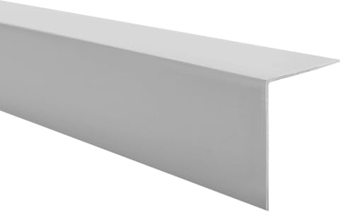 Quest Winkelprofil PVC 30x30 mm selbstklebend - Grau, 150 cm | Selbstklebender Wandeckenschutz für Küche, Bad, Flur & Büro, schützt Ecken vor Stößen & Abrieb, pflegeleicht