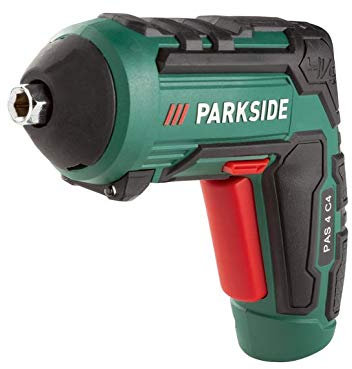 PARKSIDE® Perceuse-visseuse sans fil PAS 4 C4, 30 embouts, chargeur USB, Noir, Vert, Rouge