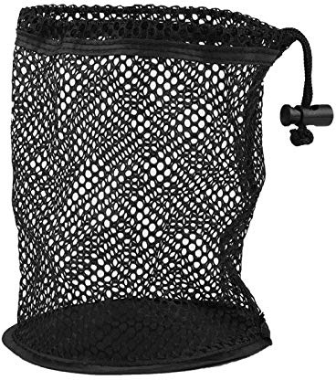 fasient1 Golfballtasche Black Mesh Nylon Sack Bag Tragbare Kordelzug Golfbeutel 25/50 Golfbälle Aufbewahrungshalter Golfzubehör