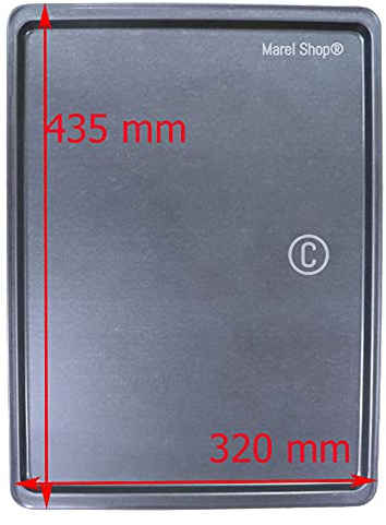 Marel Shop® - Leccarda Teglia Vassoio in Alluminio per Forno compatibile con Smeg 435 x 320 mm per modelli: ALFA31 - ALFA31B - ALFA31BHT - ALFA31DA - ALFA31F