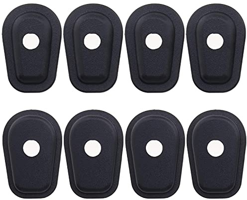 eMagTech 8 Stück Motorrad Blinker Adapter Vorne Hinten Schwarz Kompatibel mit Kawasaki ZX6R ZX7R ZX9R ZX12R