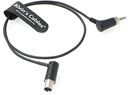 Low-Profile Audio-Kabel TA3F Mini-XLR 3-Pin Buchse auf Locking-3.5mm-TRS rechtwinklig für Sennheiser EK 2000| Sony UWP| Sound Devices 633 688 Symmetrisches Ausgangskabel Alvin's Cables