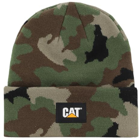 Caterpillar Bonnet Cat Label Cuff Homme, Camouflage, Taille Unique