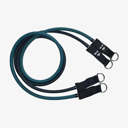 SmartWorkout - 45 kg elastische Verlängerungs-Fitnessgeräte – 2 Widerstandsbänder aus Naturlatex 20 kg + 25 kg – kompatibel mit SmartWorkout Elite-Kit