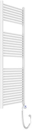 Kiamami Valentina - Scaldasalviette elettrico con termostato regolabile 50x150 bianco