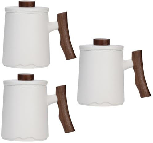 Ciieeo 3 Pièces Tasse À Thé En Céramique Tasses À Café s À Café En Céramique Verres À Boire Avec Passoire À Thé De Boisson De Au Lait En Porcelaine